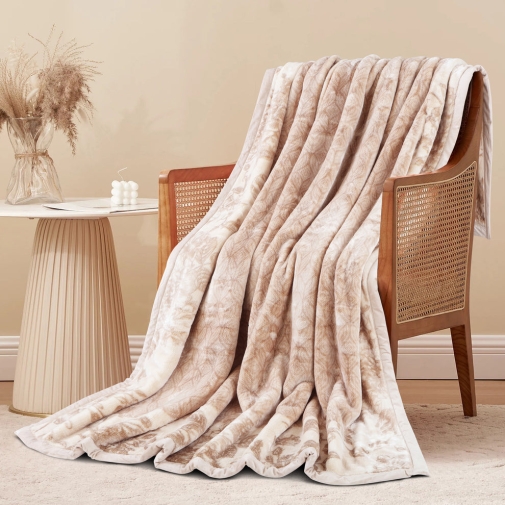 Picasso Home - Issabella Collection, Premium Rabbit Fur Blanket