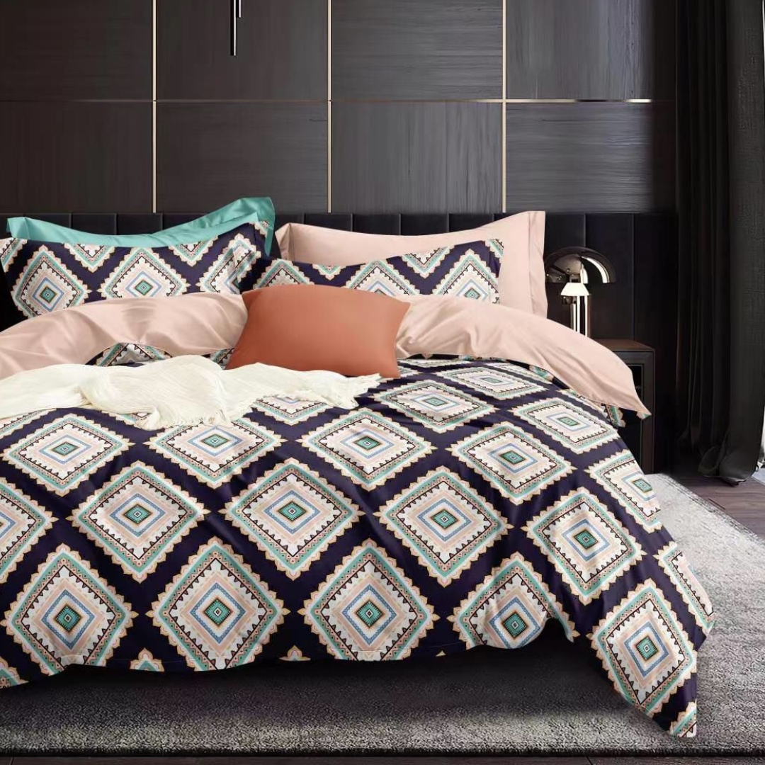 Dark-Grey-Rose-Bedsheet