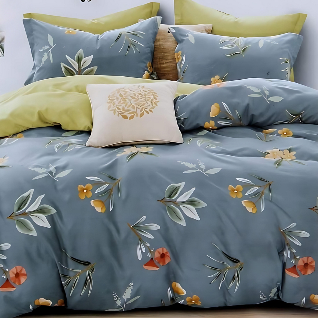 Grey-Estique-Fitted-King-Size-Bedsheet-2